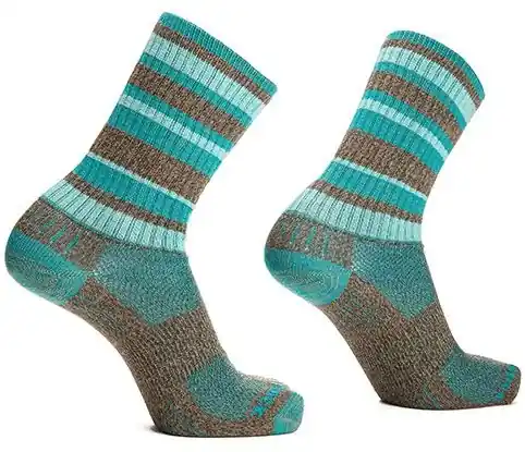 Wrightsock Adventure Crew - Brown/Teal - L Nu Kopen