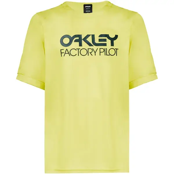 Lage Prijs Mountainbike shirtOAKLEYFACTORY PILOT MTB SS JERSEY SULPHUR