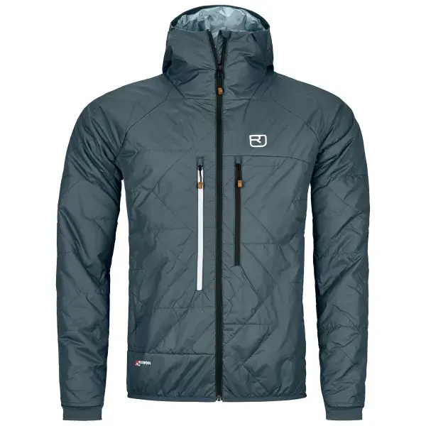 Beperkt Aanbod Toerski donsjackORTOVOXSWISSWOOL PIZ BOÈ JACKET DARK ARCTIC GREY