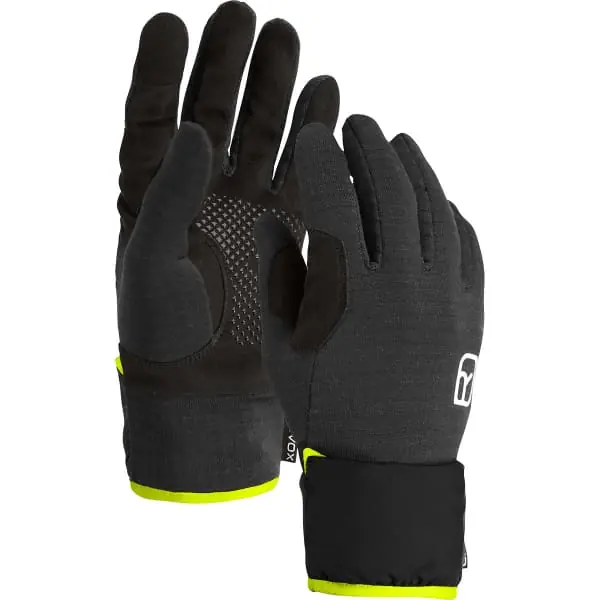 Toerksi handschoenenORTOVOXFLEECE GRID COVER GLOVE M BLACK RAVEN Hete Deal
