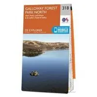 Uitverkoop ORDNANCE SURVEY EXPLORER 318 GALLOWAY FOREST PARK NORTH (9780319245705)