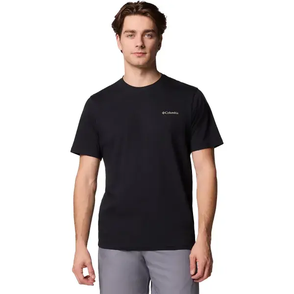 Actieprijs T-shirtCOLUMBIANORTH CASCADES SHORT SLEEVE TEE BLACK/PASTELED FRAMED