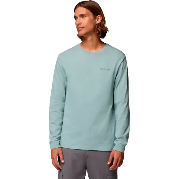 Aanbieding T-shirtCOLUMBIAEXPLORERS CANYON LONG SLEEVE T-SHIRT CRUSHED BLUE, BRANDED BLANKET