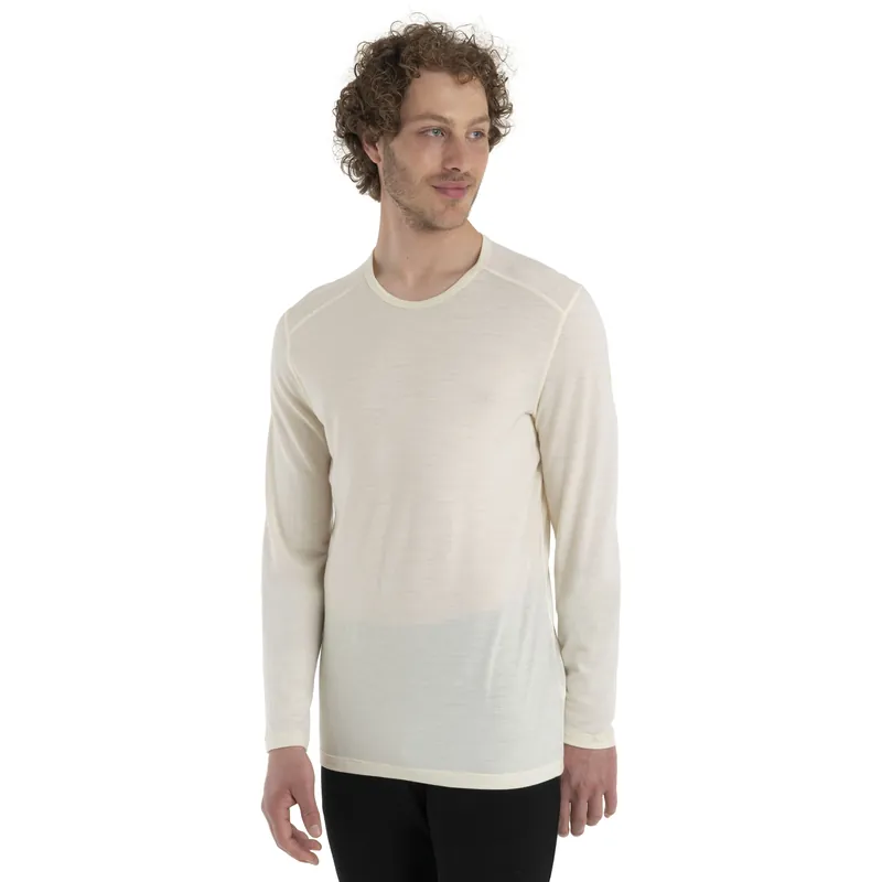Aanbieding Icebreaker 200 Oasis Long Sleeve Crewe Undyed
