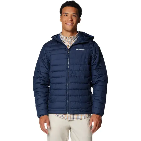 Direct Beschikbaar Wandel donsjackCOLUMBIAPOWDER LITE II HOODED JACKET COLLEGIATE NAVY