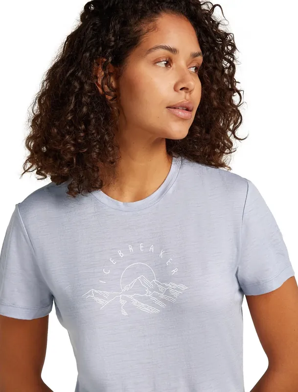 Aanbieding ICEBREAKER W MERINO 150 TECH LITE SS TEE SUNRISE SUMMIT
