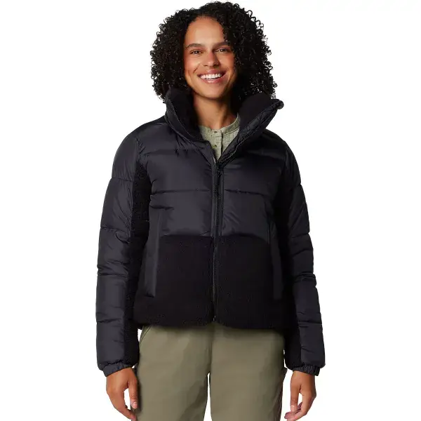 DonsjackCOLUMBIALEADBETTER POINT II SHERPA HYBRID JACKET W BLACK Gereduceerde Prijs
