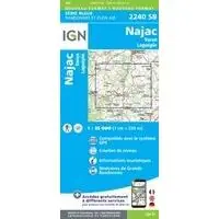 Favoriet IGN WANDELKAART 2240 NAJAC/VAREN/1/25 (9782758545033)