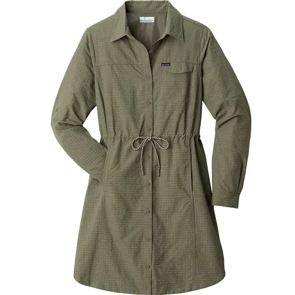 Beperkte Voorraad JurkCOLUMBIASILVER RIDGE™ NOVELTY DRESS STONE GREEN