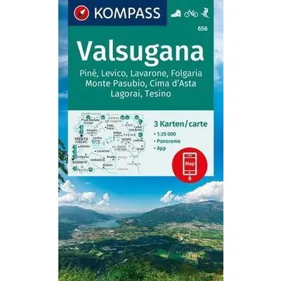 Hete Deal KOMPASS WANDELKAART 656 VALSUGANA, PINE, LEVICO (9783991540359)