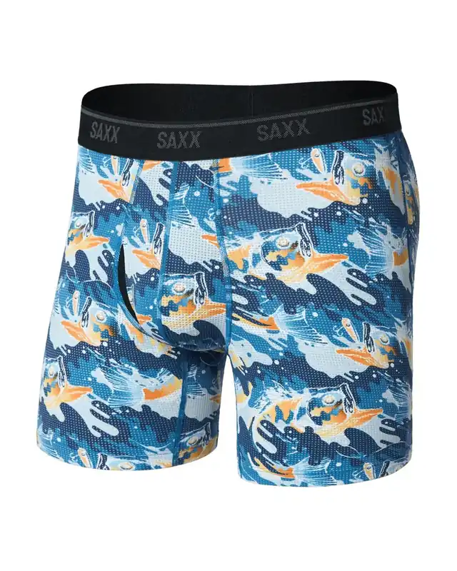 SAXX QUEST QUICK-DRY MESH BOXER BRIEF FLY Snelle Levering