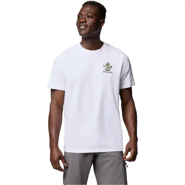 Direct Verzonden T-shirtCOLUMBIAHAGEMAN GRAPHIC TEE WHITE/HIKE ON