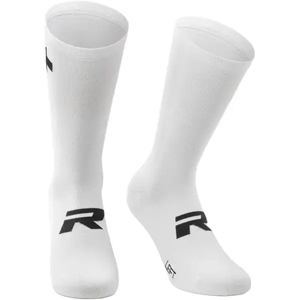 FietssokkenASSOSR SOCKS S11 - TWIN PACK WHITE SERIES Laatste Kans
