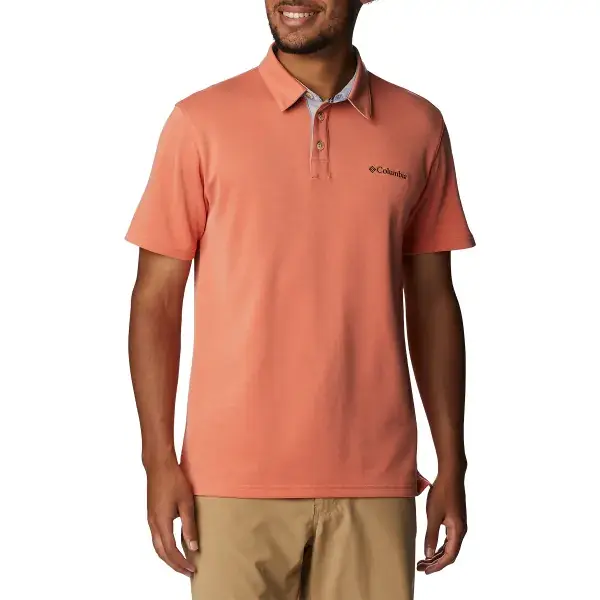 Beperkt Aanbod Wandel poloshirtCOLUMBIANELSON POINT POLO DESERT ORANGE