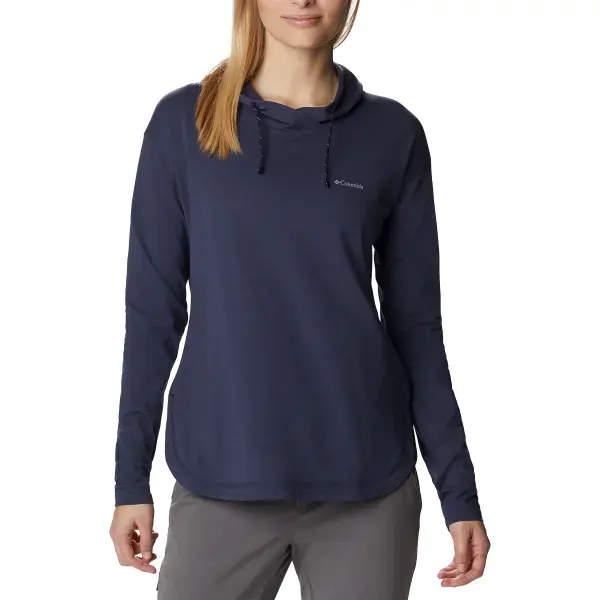 WandelshirtCOLUMBIASUN TREK™ EU HOODED PULLOVER NOCTURNAL Koop Vandaag