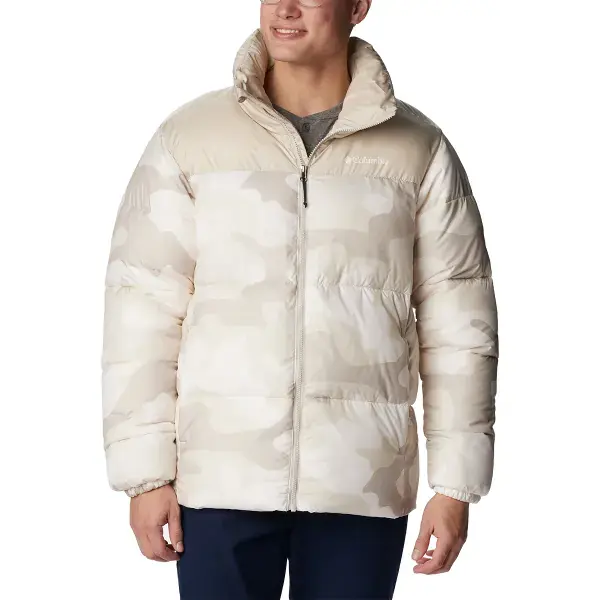Direct Beschikbaar DonsjackCOLUMBIAPUFFECT II JACKET DAK DARK STONE/MOD CAMO PRINT/DARK STONE