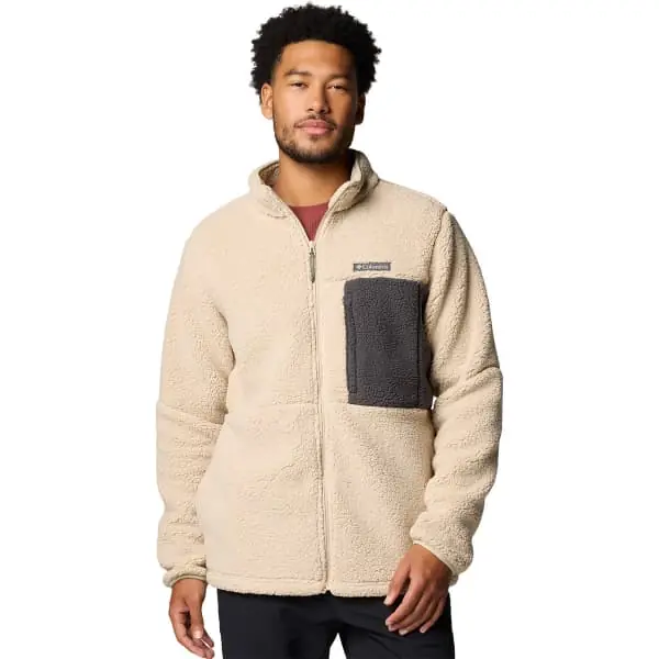 Direct Verzonden FleeceCOLUMBIAMOUNTAINSIDE HEAVYWEIGHT FLEECE ANCIENT FOSSIL/SHARK
