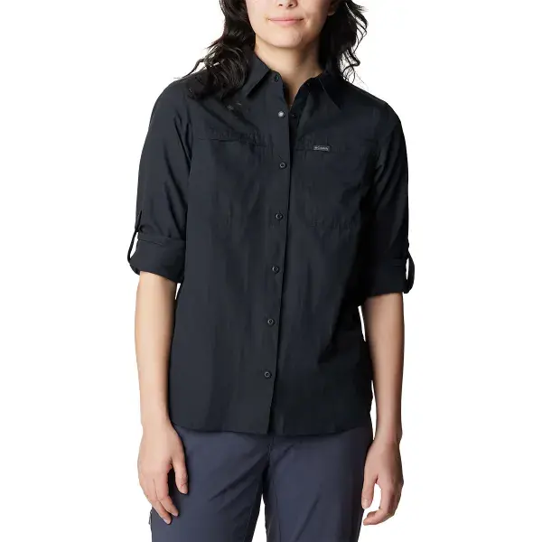 Beste Prijs WandelshirtCOLUMBIASILVER RIDGE 3.0 LONG SLEEVE BLACK