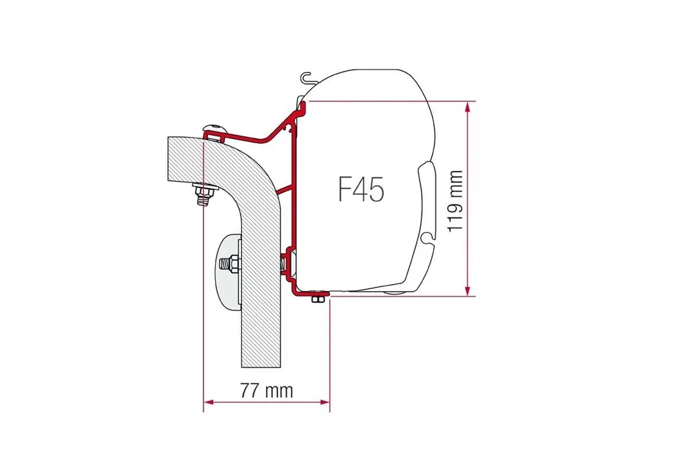 Gratis Retour Fiamma Kit Hymer B Klasse 450 Cm