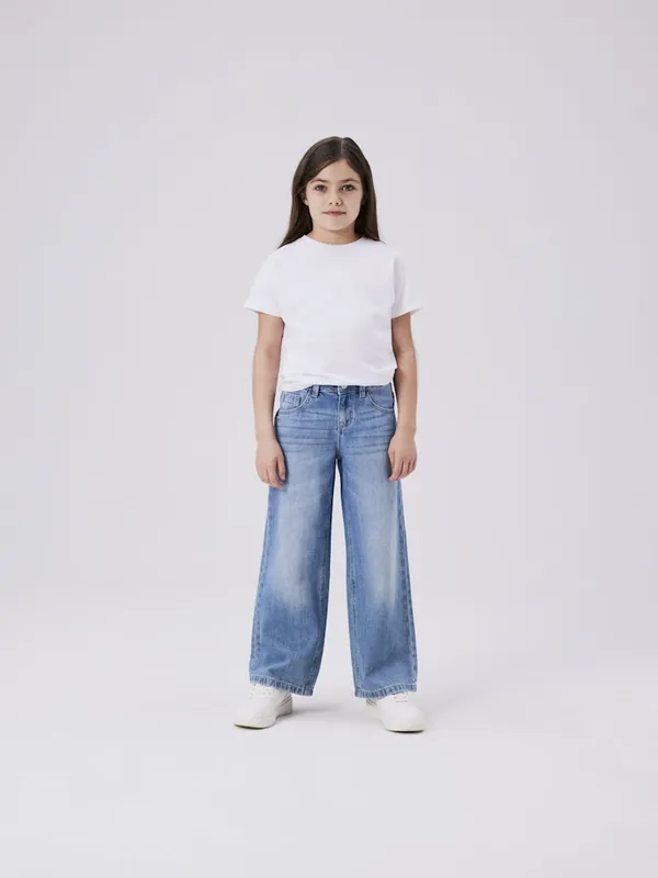 Name IT Kids Rose Wide Jeans 5529-BE Meisjes Gecertificeerd