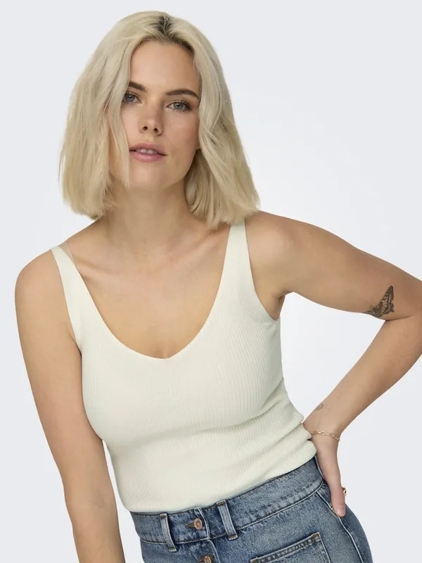 Jacqueline de Yong Nanna S/L Top Knt Dames Speciale Aanbieding